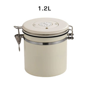 1.2/1.5L กล่องเก็บเมล็ดกาแฟ กล่องใส่อาหาร เมล็ดกาแฟ โหลสแตนเลส  ผงกาแฟ สูญญากาศ ชา กันความชื้น