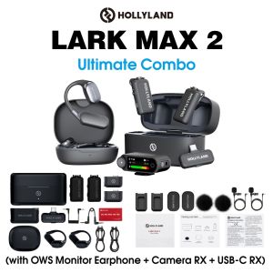 Hollyland LARK MAX 2 Wireless Lavalier Microphone Multi-Person Shooting Wireless Audio Monitoring