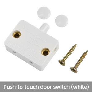 Diymore tự động nút công tắc khởi động nóng 1A 250V đèn tủ quần áo chuyển đổi hộ gia đình cửa tủ công tắc điều khiển tủ quần áo đèn tủ chuyển đổi Push-Touch đầu giường dụng cụ làm lạnh rượu vang làm
