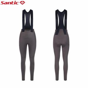 Santic Women Cycling Pant 6 Hours Riding Padded Breathable Reflective Pockets Sports Bike Bib Tights