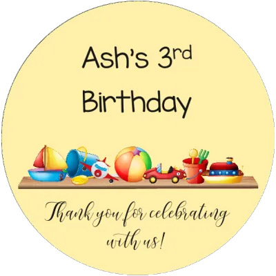 Customised Thank You Stickers | Personalised Kids Birthday Goodies Bag Stickers | Custom Birthday Label Sticker | Cartoon Stickers | Personalized Custom Birthday Sticker | Personalised Goodies Bag Favor Birthday Sticker Labels