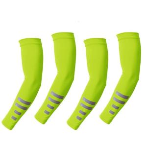 Breathable Moisture Wicking Arm Covers Sun Protections Reflective Cooling Fabric for Men Women Active Lifestyle
