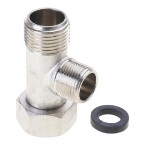 Leakproof Toilet Hose Pipr Connectors Thread Sturdy Brass Materials Bidets Showers Faucet Splitters Installation