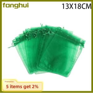 fanghui 20Pcs Mesh Fruit Bag Strawberry Grapes Fruit Grow Bags Breathable Netting Mesh Vegetable Plant Protection Bags For Garden Tools