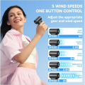 BOT TECH Fan Portable Mini Fan Handheld Fan Rechargeable USB Fans Mini Fan Rechargeable 4000 mah Handheld fan turbo Strong Wind 5Gear Wind Speed Fan Mini Electric Fan Digital Display Adjustable Turbo Portable Handheld Fan for Outdoor Sports. 