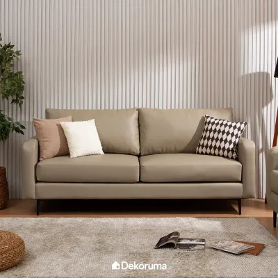 Dekoruma TAKA Sofa Kulit / Sofa Leather / Sofa Ruang TV