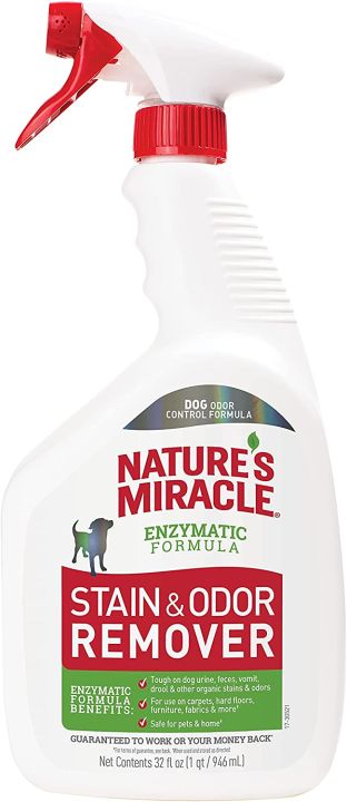 Pet Urine Nature's Miracle Dog Stain Odor Remover Natures