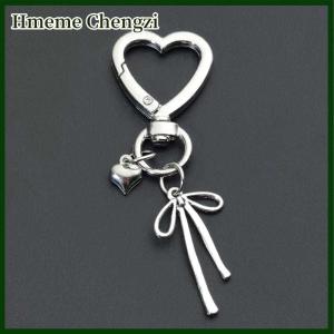 Hmeme Metal Net Pocket Lipstick Bag Keychain New Portable Makeup Pouch Lip Balm Bag Key Chain Holder Lipsticks Protective Cover Mirror