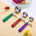 Ice Cream Scoop, Ice Cream Scooper Set Include Different Sizes, Heavy Duty Ice Cream Scoop with Trigger, Polishing Stainless Steel 18/8 Cookie Scoops for B. 