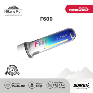 Sunrei Senter Serbaguna F600 F1000 Lampu Flashlight 600 1000 Lumens Waterproof IPX6