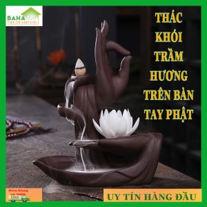 THÁC KHÓI TRẦM HƯƠNG TRÊN BÀN TAY PHẬT "BAHAMAR" Sáng tạo vẻ đẹp với phong cách điêu khắc thú vị và hấp dẫn. Quà tặng hoàn hảo cho gia đình bạn bè đồng nghiệp