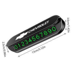 เหมาะสำหรับเสื้อเบลเซอร์ Chevrolet Equinox Malibuสำหรับคามาโรครูซรุ่น Traverse Trax Spark Sonic Voltolt สัญลักษณ์ที่จอดรถชั่วคราวรถยนต์แผ่นตัวเลขรถที่เคลื่อนไหวได้ของตกแต่งภายในรถความคิดสร้างสรรค์ส่วนบุคคลระดับไฮเอนด์