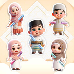 AMPLOP LEBARAN VIRAL AMPLOP PELUK 3D KARAKTER 1 PAKET ISI 10PC