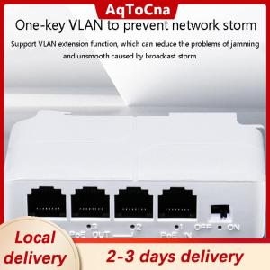 [COD] AqToCna Ship within 24 hours 4 Port PoE Extender Waterproof Poe Repeater For IP Port Transmission Extender For POE Switch NVR IP Camera