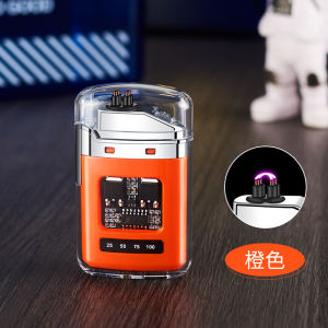 Hột Quẹt điện plasma - Vỏ Trong Suốt - Khởi Động Nút Nhấn Kèm Sạc Type C