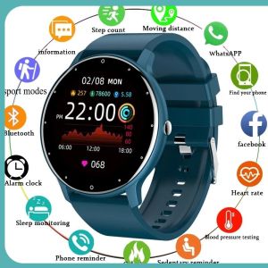 【In Stock】 Garmin 2023 New Smart Watch For Women Full Touch Screen Sport Fitness Bracelet Women IP67 Waterproof Men Watch Jam Tangan Wanita For Android Ios + Box
