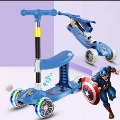 Foldable Scooter For Kids Toys Gift kids scooter for kids 3 wheels with chair Scooter for Children
