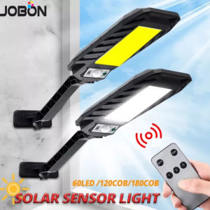 JOBON Solar LED Outdoor Light 180COB/120COB/60LED Solar Wall Lamp Integrated Human Body Induction Wall light Garden Spotlight Smart Sensitive Power LED Hot Sales Solar Street Light