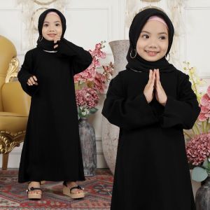 COD MUMTAAZ GALERI PROMO GAMIS ANAK WANITA PREMIUM JETBLACK  SAUDI ARABIAN  TAMAM