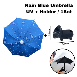 Motorcycle Phone Holder Sunshade Decoration Accessories Stand Sun Stand Mini Cell Phone Umbrella For Phone 外卖摩多车手机小雨伞