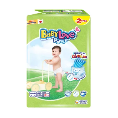 Tã Quần Baby Love Pants Mềm Mại Thoáng Khí Thấm Hút Vượt Trội Đủ Size Cho Bé Từ 6Kg Đến 30 Kg - Kho Bỉm Thanh Ngân