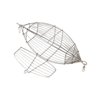 Stainless Steel Fishing Baits Cage Baits Trap Cage Fishing Feeder Basket Holder for Shrimp Fish Baits Easy to Use