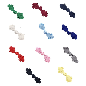 1pair Colorful Adjustable Sewing Fasteners Featuring Chinese Traditional Buttons Perfect for Sweater Scarf Cardigan