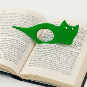 VB45D Waterproof Book Thumb Page Holder Scratch Resistant Cartoon Cat-Shaped Bookmarks Creative Cute Pages Guide Marker Gift