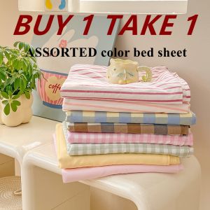 High Quality Flat Bed Sheet Queen Super King Size Bedsheets Flat Bedsheet Kumot Bed sheet