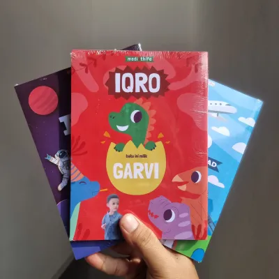 IQRO ISI HALAMAN BERWARNA untuk anak dengan custom / costum foto dan nama Anak di covernya - IQRO MILENIAL QR CODE CUSTOM FOTO DAN NAMA ANAK