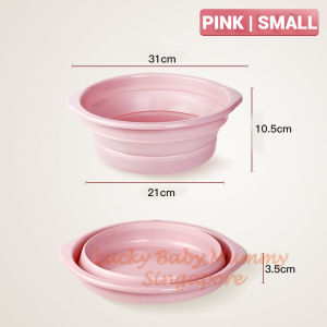 Foldable Washing Basin/Portable Collapsible Wash Basin/Space Saving Bathroom Accessories/Luckyhome