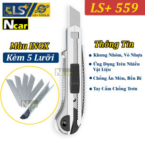 Dao Rọc Giấy Cao Cấp LS+ CHÍNH HÃNG Loại Lớn 18mm Lưỡi SK5 18mm - Dao Rọc Giấy Đa Năng Siêu Bén Sử Dụng Trong Gia Đình Sửa Chữa Điện