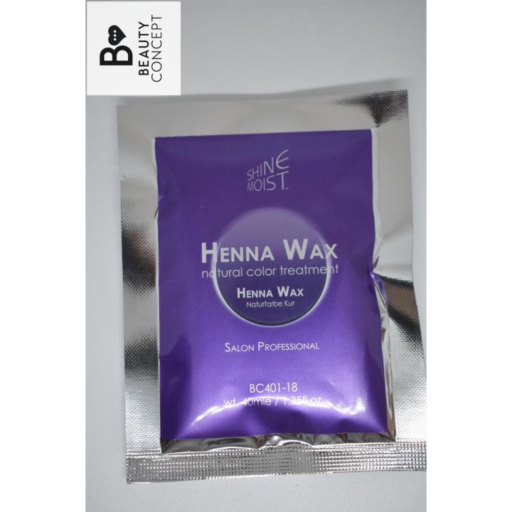 Shine Moist Cellophane Henna Wax Hair Color Hair Dye Basic 40 ML ...