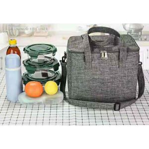 HANKE Insulated Lunch Bag Travel Cooler Bag With Strap Office Bag