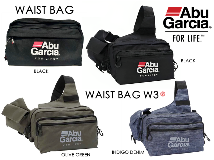 ABU GARCIA WAIST BAG W3 Adjustable Strap Fishing Bag Polyester Outdoor Gear  W3 Color Options Lightweight Fishing Accessory - Lazada | Lazada