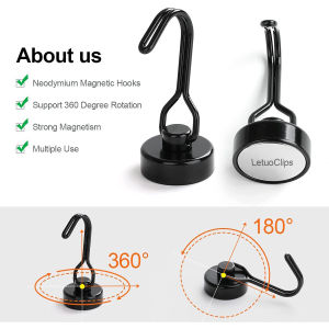 【IN STOCK】1/5PC Powerful Magnetic Hooks Wall-mounted Hanger Hook Heavy Magnet Hook Stainless Steel Suction Hook Super Strong Magnetic No Punching Kitchen Household Storage Tools KEEPON