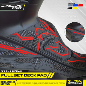 Fullset Deck Pad Cover PCX 150 Rubber Karet Murah Keren