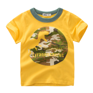 [🚚จัดส่งจากกรุงเทพฯ] เสื้อยืดไดโนเสาร์สำหรับเด็ก 2-10 ปี 100% เสื้อแขนสั้นสบายสำหรับเด็กชาย