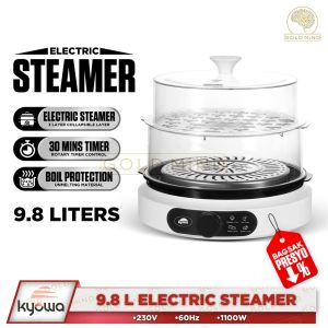 Kyowa Steamer 9.8 Liters 2 Layer Electric Steamer (1100W) - Gold Mind Everyday Low Price