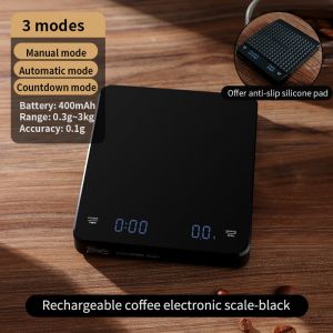 BINCOO Coffee Electronic Scale Hand Brewed Smart Home Kitchen Scale Coffee Bean Weigher Specialized Automatic Timing Scale