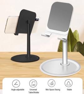Adjustable Aluminum Desktop Cell Phone Desk Stand Holder Portable Universal Stable Holder