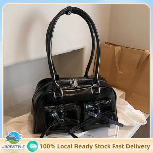 Jocestyle Women Casual Hobo Bag with Bow PU Leather Crossbody Bag for Daily Use and Shopping Trips