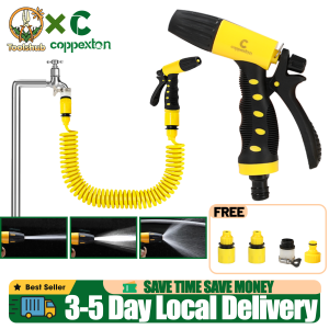 Toolshub Flexible Expandable Garden Hose with Spray Gun High Pressure Water Hose for Car Wash and Plant Watering
