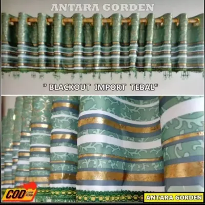 Poni gorden blackout printing polos poni rumbai mewah kualitas premium tebal