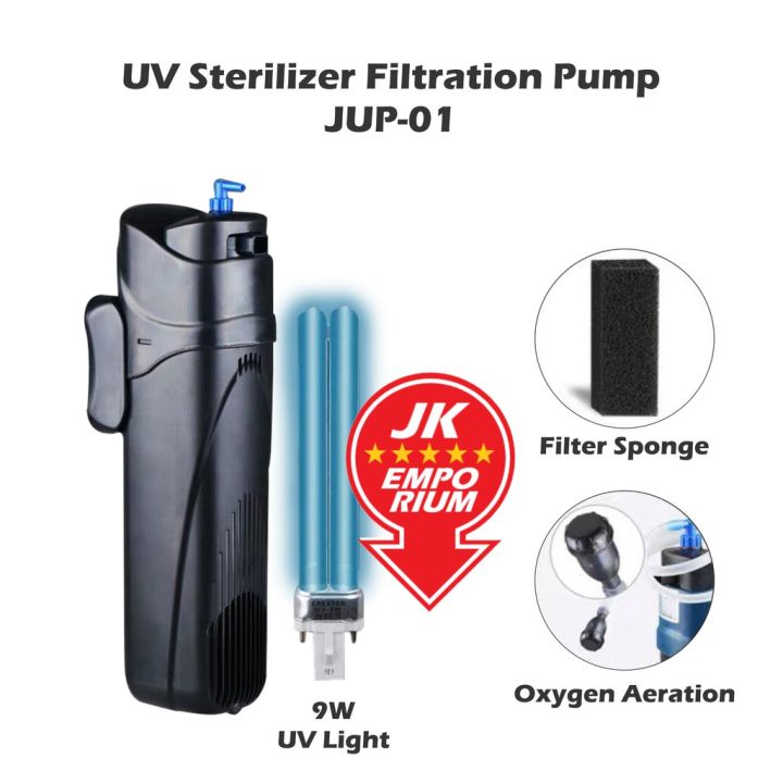 SunSun JUP-01 9W UV Sterilizer Submersible Filter Pump Aquarium Filters Pet