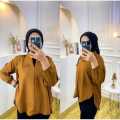 OUTER BABY CRUSH ATASAN WANITA BELAHAN SAMPING LIVIA BLUS BAJU WANITA BLOUSE KEKINIAN. 
