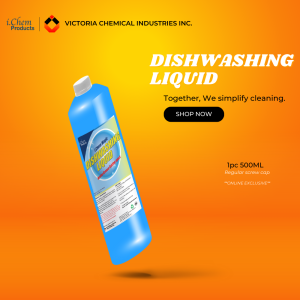ICHEM PRODUCTS DISHWASHING LIQUID CONCENTRATED 1 LITER (ANTIBACTERIAL DISH SOAP/Removes Grease)