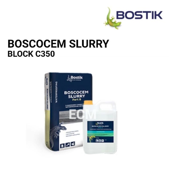 Block Work Slurry BLOCK C350 BOSTIK BOSCOCEM SLURRY (25KG) - Cement-Based Two-Component ...