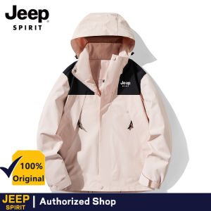 Jeep Spirit Windbreaker Winter Jackets Men Tactical Jacket Waterproof Outdoor Hooded Coat Climbing Hiking Outwear
