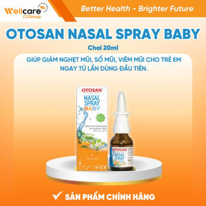 Xịt Mũi Otosan Nasal Spray Baby Cho Trẻ - Hỗ Trợ Giảm Nghẹt Mũi Viêm Mũi Thở Khò Khè - Hộp 20ml